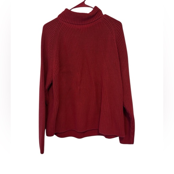 Lands' End Sweaters - Lands’ End Women’s Vintage Turtleneck Sweater Size XL Red Knit Fall Winter